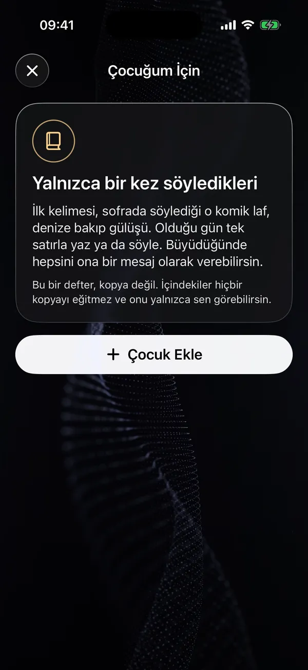 Çocuğum İçin defteri