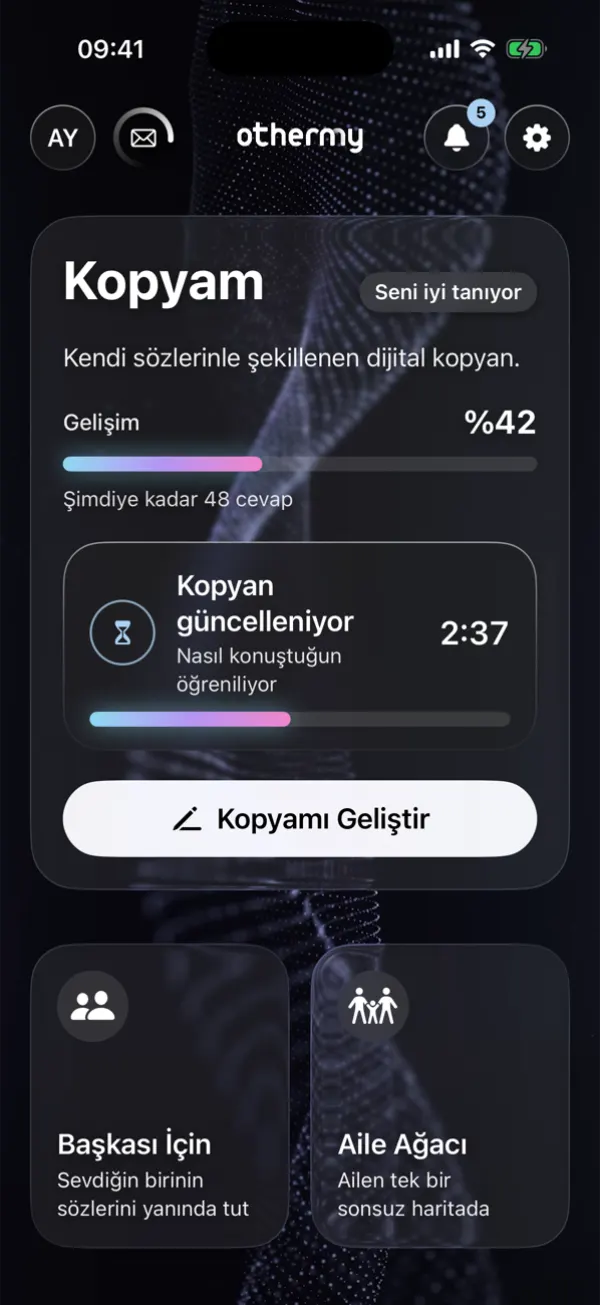 Ana ekran: kopyanın seni ne kadar tanıdığı