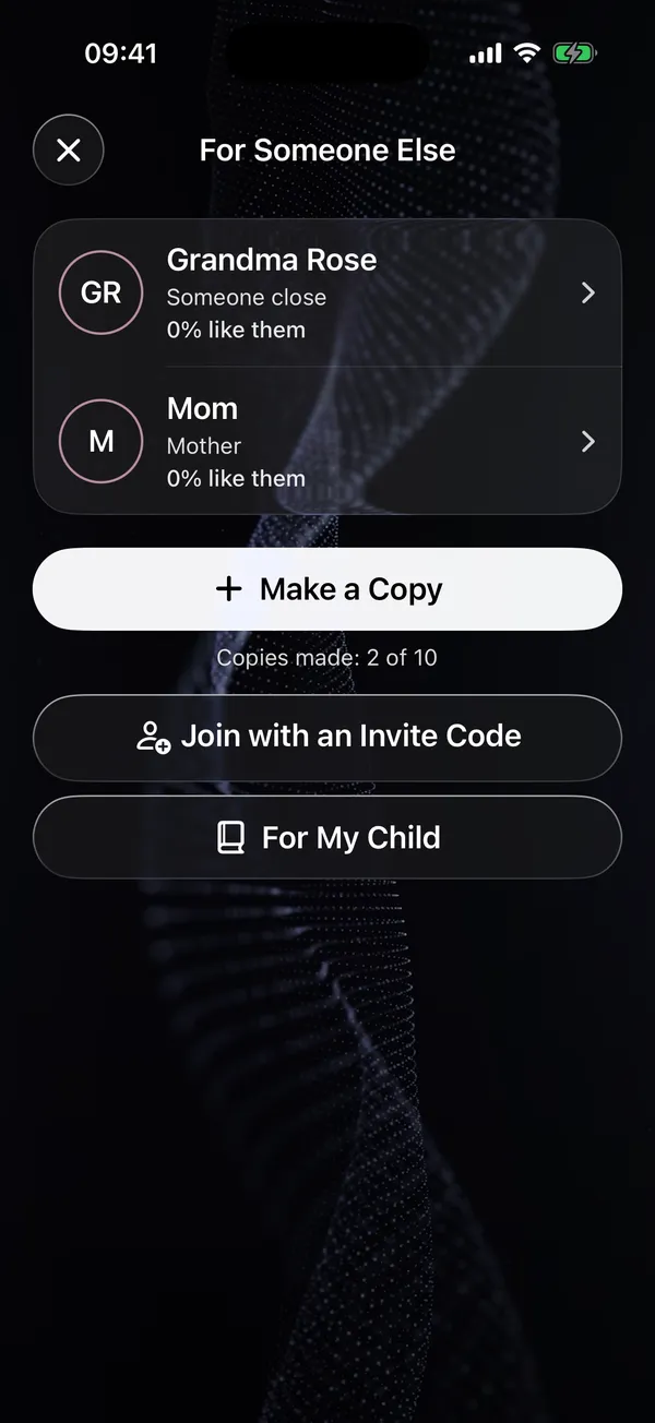 For Someone Else: copies of a mother and a grandmother